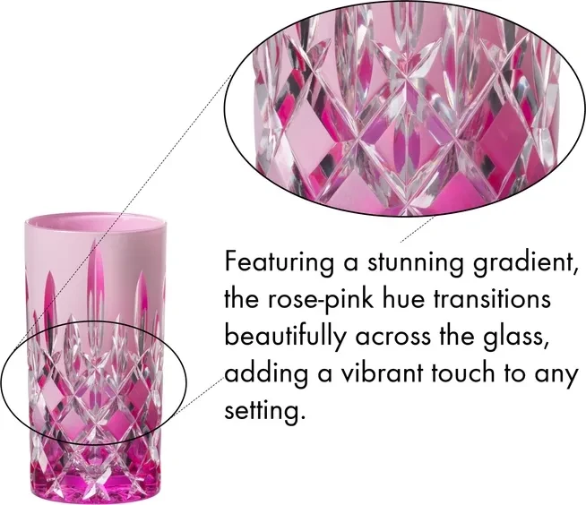 Riedel Laudon Highball Trinkglas rosé/pink