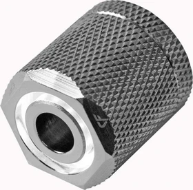 Nanoxia LED Fitting G1/4" auf 16/13mm, weiß beleuchtet, vernickelt (CF-MGFFO-WV/CF-FFO-WV)