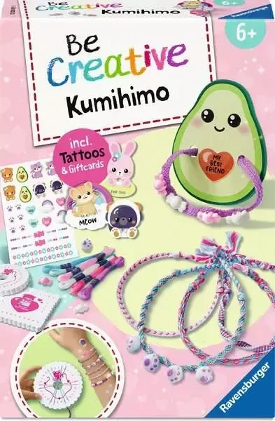 Ravensburger Be Creative Freundschaftsbändchen Kumihimo & Tattoos Kawaii