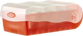 HAN Croco Karteibox, A8, transparent/transparent, inkl. 100 Karteikarten