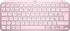 Logitech MX Keys Mini, rosa, LEDs weiß, Logi Bolt, Rose, USB/Bluetooth, ES