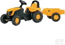 rolly toys rollyKid JCB Trettraktor mit Anhänger gelb