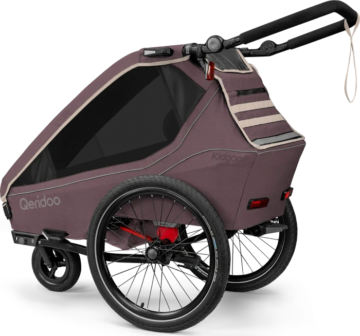 Qeridoo Kidgoo 1 Fahrradanhänger wildberry violet (Modell 2026)