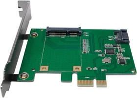 LogiLink 1x mSATA/1x SATA, PCIe x1