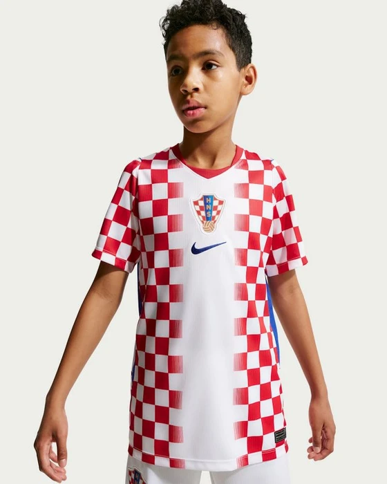 Nike FIFA WM 2026 Kroatien Heimtrikot kurzarm white/university red/hyper royal (Junior)