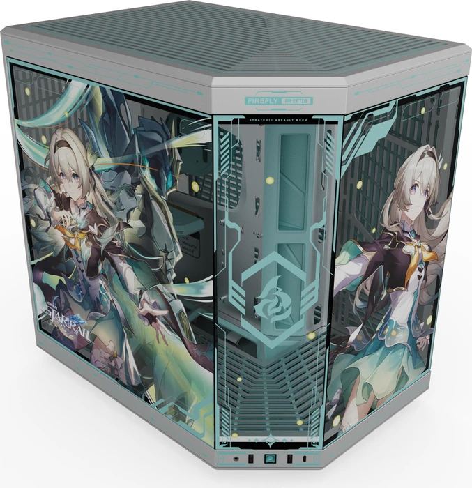 Hyte Y70 Firefly Edition, Glasfenster