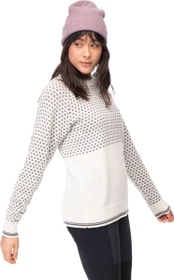 Bergans Alvdal Wool Strickpullover vanilla white/solid dark grey (Damen)