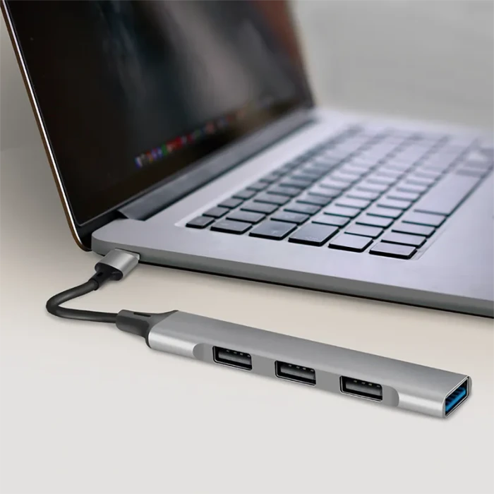 LogiLink 4-Port Slim-Hub, 1x USB-A 3.0/3x USB-A 2.0, USB-A 3.0 [Stecker]
