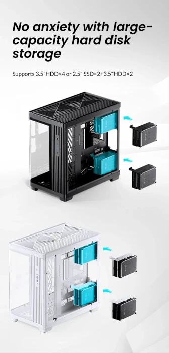 Jonsbo TK-4 Black, Glasfenster