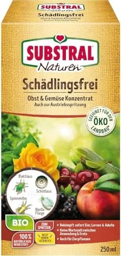 Evergreen Garden Care Substral Naturen Bio Schädlingsfrei Obst & Gemüse Konzentrat, 250ml