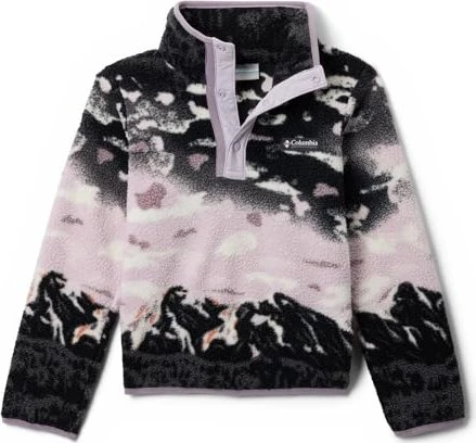 Columbia Helvetia II Half Snap Fleece mit Print Pullover shale purple sisters/lavender pearl (Junior)