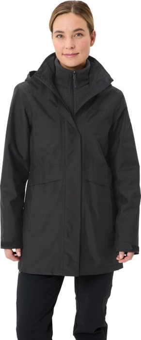 Vaude Idris 3in1 IV Funktionsmantel schwarz (Damen)
