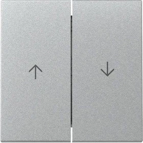 Gira Wippe 2fach mit Pfeilsymbol, Farbe Alu