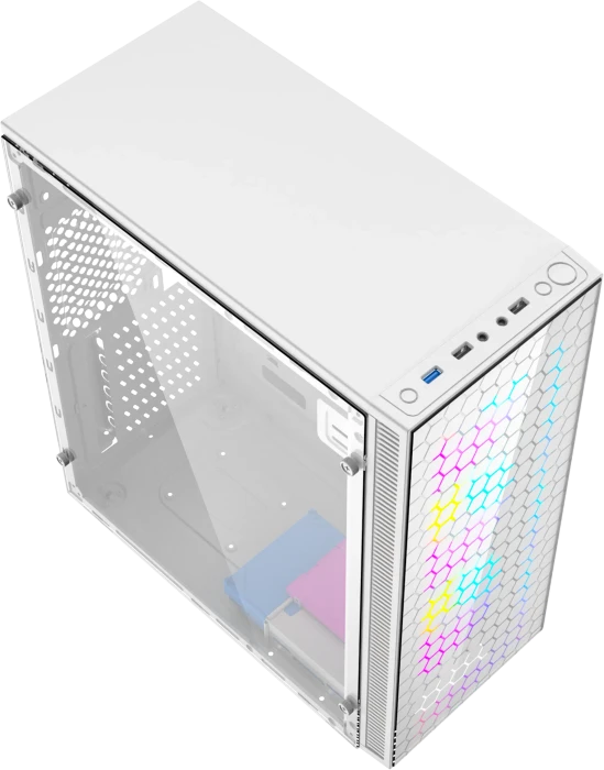 Gembird Fornax 500 White, Glasfenster