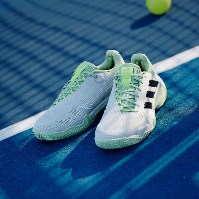 adidas Barricade 13 cloud white/core black/semi green spark (Herren)