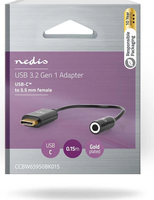 Nedis USB-C auf 3.5mm-Klinke Audio Adapter