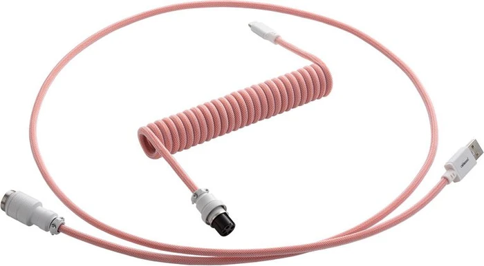 CableMod Pro Coiled Keyboard Cable USB Micro-B auf USB-A, Tastaturkabel (Spiral-Textilkabel), 1.5m, Orangesicle