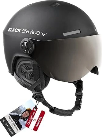 Black Crevice Gstaad Helm schwarz