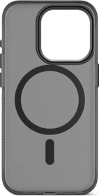 Decoded Recycled Plastic Grip Case für Apple iPhone 15 Pro transparent/schwarz