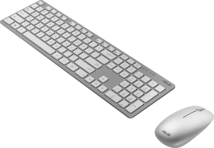 ASUS W5000 Wireless Keyboard and Mouse Set, weiß, USB, DE