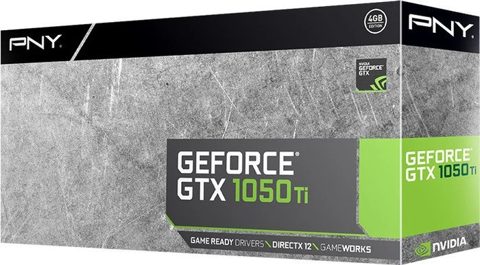 PNY GeForce GTX 1050 Ti, 4GB GDDR5, DVI, HDMI, DP