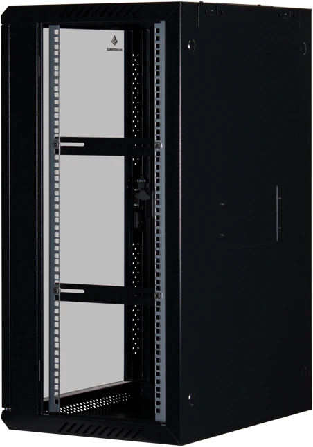 Rockstable 19" Wandschrank 18HE, Sicherheitsglastür, IP2X, schwarz, 440mm tief