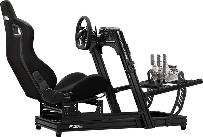 Next Level Racing F-GT Elite Lite Simulator Cockpit, Front & Side Mount Edition