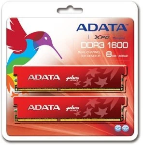 ADATA XPG Plus Series UDIMM 4GB Kit, DDR3-1600, CL8-8-8-24