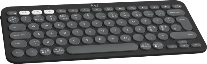 Logitech K380s Pebble Keys 2, schwarz/grau, Logi Bolt, USB/Bluetooth, ND
