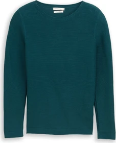Tom Tailor Rundhalsausschnitt Strickpullover deep meadow green (Damen)