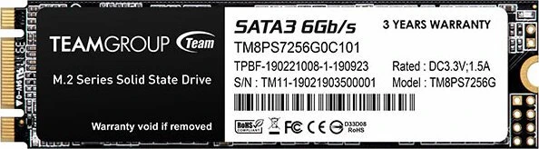 TeamGroup MS30 SSD TM8PS7 256GB, M.2 2280 / B-M-Key / SATA 6Gb/s
