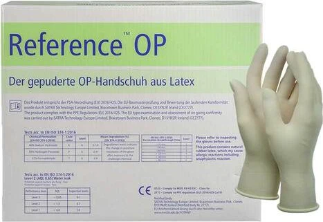 HANDSCHUHE OP Latex Gr.8 steril 100 St.
