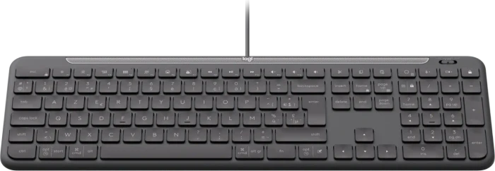 Logitech K620 Signature Slim Wired for Business, Graphite, USB, BE