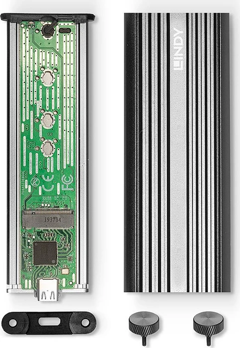 Lindy USB 3.2 Gen 2x2 NVMe M.2 SSD Enclosure, USB-C 3.2