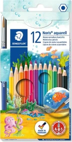 Staedtler Noris 144 aquarell Aquarellstift sortiert, Kartonetui, 12er-Set