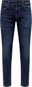 ONLY & SONS Slim Mid Loom Jeans dark blue denim (Herren)