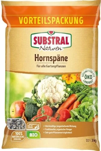 Evergreen Garden Care Substral Naturen Bio Hornspäne Dünger, 3kg