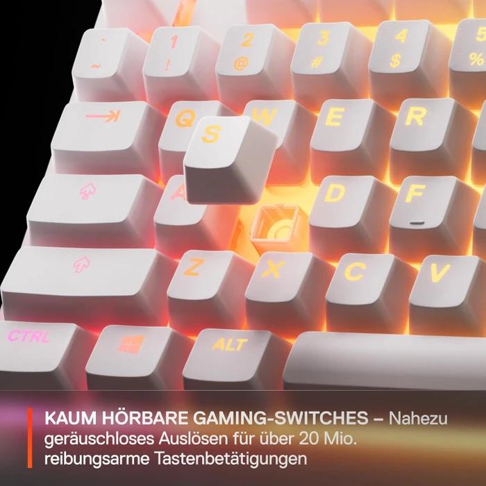 SteelSeries Apex 3 TKL, weiß, LEDs RGB, USB, ND