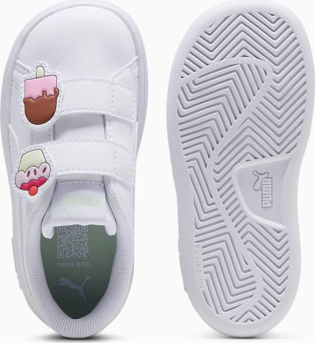 Puma Smash 3.0 Badges puma white/green illusion (Junior)