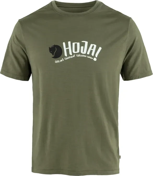 Fjällräven Hoja Wool Funktionsshirt kurzarm laurel green (Herren)