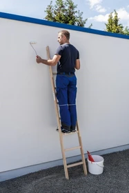 Günzburger Steigtechnik Holz Anlegeleiter, 6 Stufen