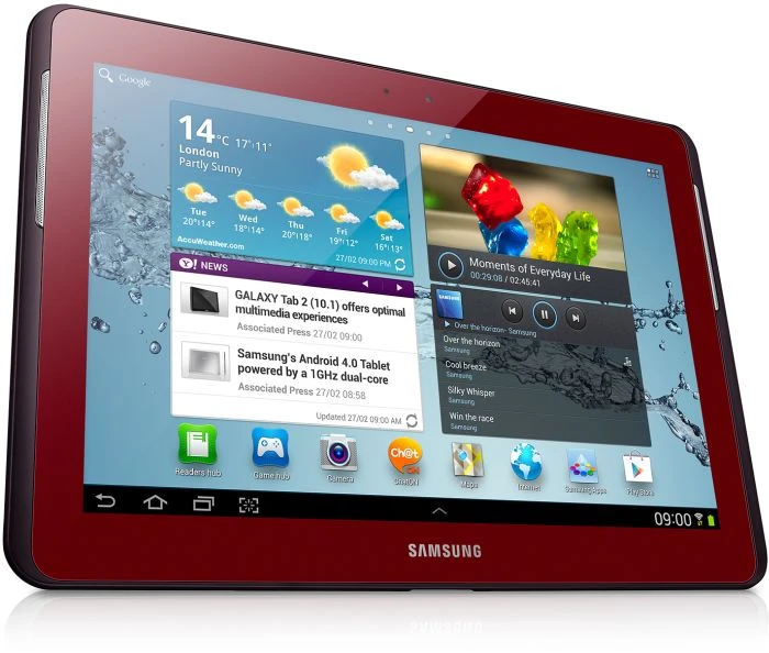 Samsung Galaxy Tab 2 10.1 P5110, rot, 16GB