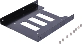 Ultron 3.5" auf 1x 2.5" Einbaurahmen, schwarz