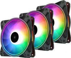 DeepCool CF120 Plus, LED-Steuerung, Lüftersteuerung, 120mm, 3er-Pack