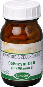 Sanatur Energie & Zellschutz CoEnzym Q10 plus Vitamin C Kapseln, 100 Stück