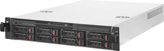 SilverStone RM22-308, Rackmount Storage, schwarz/grau, 2HE, ATX