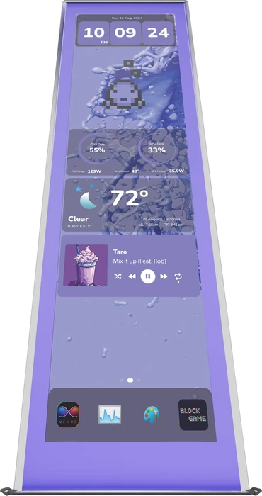 Hyte Y70 Touch Display Upgrade, 14.5" Touchscreen, Taro Milk
