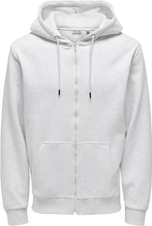 ONLY & SONS Ceres Zip Hoodie light grey melange (Herren)