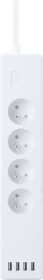 Woox Smart Multi Plug 4-fach, 3680W, 4x USB-A, Smart-Steckdosenleiste (R4027)