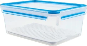 Emsa Clip&Close rechteckig Aufbewahrungsbehälter 3.7l blau